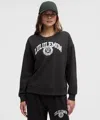 Lululemon Perfectly Oversized Crew Graphic In Black