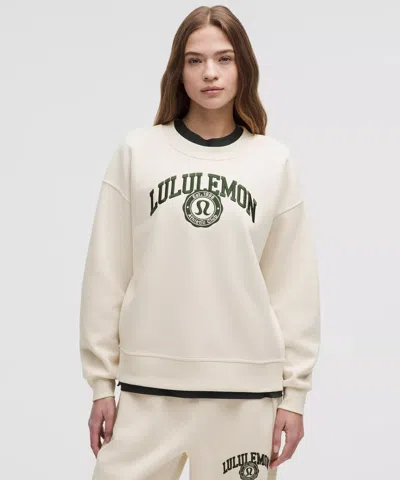 Lululemon Perfectly Oversized Crew Graphic In Neutral