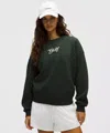 Lululemon Perfectly Oversized Crew In Green