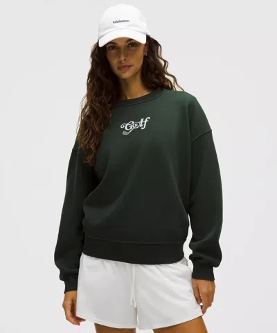 Lululemon Perfectly Oversized Crew In Green