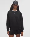 Lululemon Perfectly Oversized Fleece Crew In Black