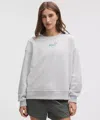 Lululemon Perfectly Oversized Fleece Crew In Gray