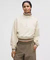 Lululemon Perfectly Oversized Ringer Funnel-neck Half Zip
