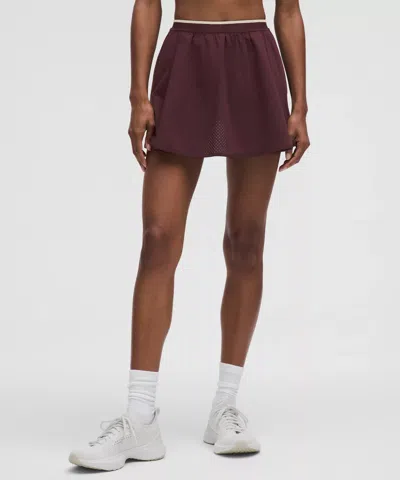 Lululemon Perforated Narrow Waistband Tennis Skirt In Purple
