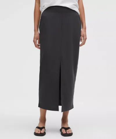 Lululemon Pique Maxi Skirt In Black