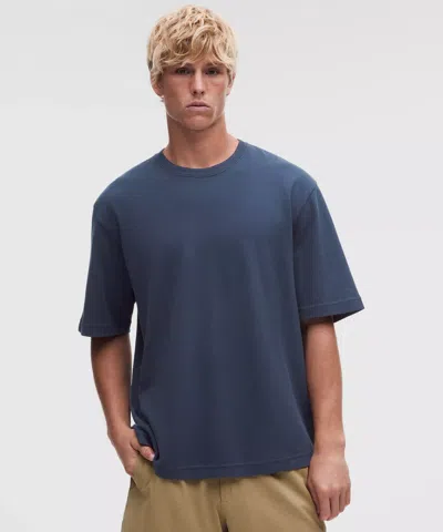 Lululemon Pique Performer Relaxed T-shirt In Blue