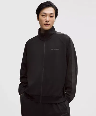 Lululemon Pique Relaxed-fit Track Jacket In Black