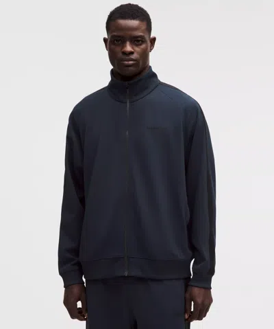 Lululemon Pique Relaxed-fit Track Jacket In Blue
