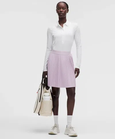Lululemon Pleated High-rise Knee-length Tennis Skirt In Pink