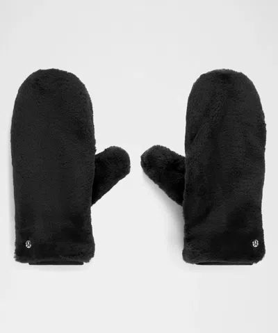 Lululemon Plush Fleece Mittens In Black
