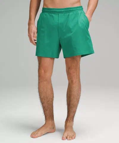 Lululemon Pool Shorts 5" Lined In Green