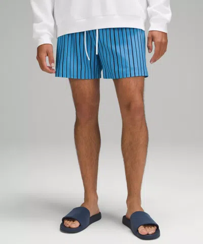 Lululemon Pool Shorts 5" Lined In Blue