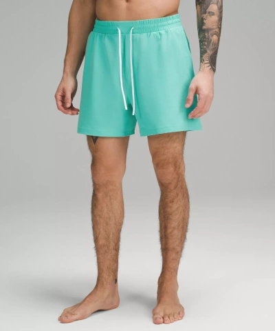 Lululemon Pool Shorts 5" Linerless In Green