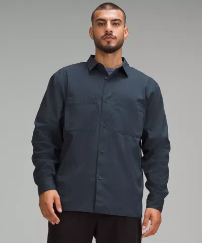 Lululemon Poplin Relaxed Long-sleeve Button Up Shirt