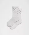 Lululemon Power Stride Crew Socks Dot Reflective