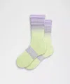 Lululemon Power Stride Crew Socks Reflective