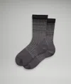 Lululemon Power Stride Crew Socks Reflective In Gray