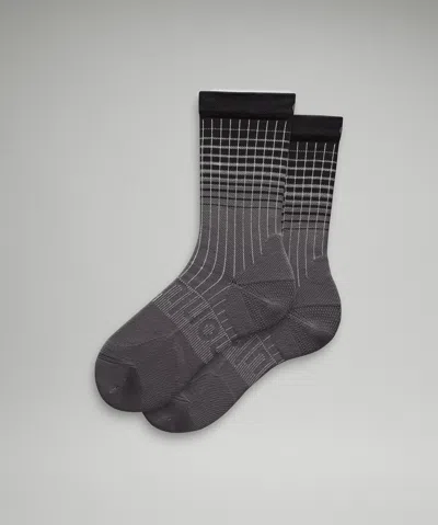 Lululemon Power Stride Crew Socks Reflective In Gray