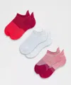 Lululemon Power Stride Tab Socks 3 Pack In Multi