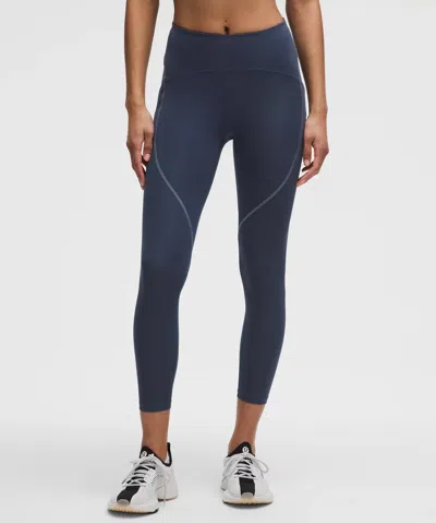 Lululemon Power Thru High-rise Tight 25" In Blue