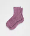 Lululemon Quarter-length Ragg Socks In Purple