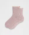 Lululemon Quarter-length Ragg Socks In Pink