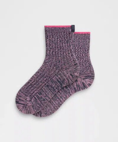 Lululemon Quarter-length Ragg Socks In Pink