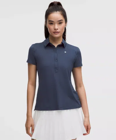 Lululemon Quick-dry Short-sleeve Polo Shirt In Black