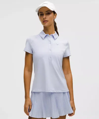 Lululemon Quick-dry Short-sleeve Polo Shirt In Blue