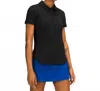 Lululemon Quick-drying Short Sleeve Polo Shirt In Black In Multi