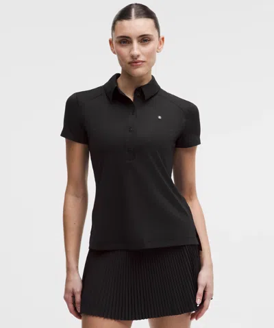 Lululemon Quick-dry Short-sleeve Polo Shirt In Black