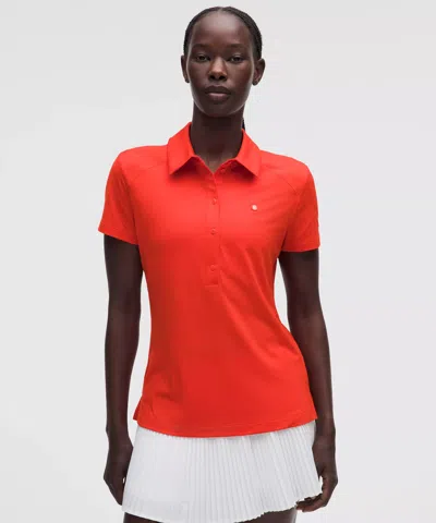 Lululemon Quick-dry Short-sleeve Polo Shirt Straight Hem