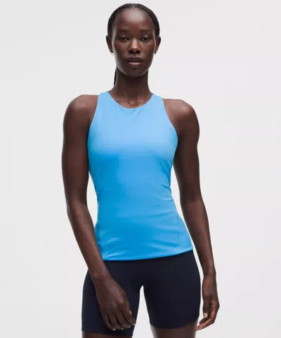 Lululemon Racerback High-neck Tennis Tank Top In Blue