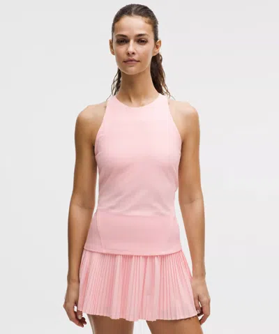 Lululemon Racerback High-neck Tennis Tank Top In Pink