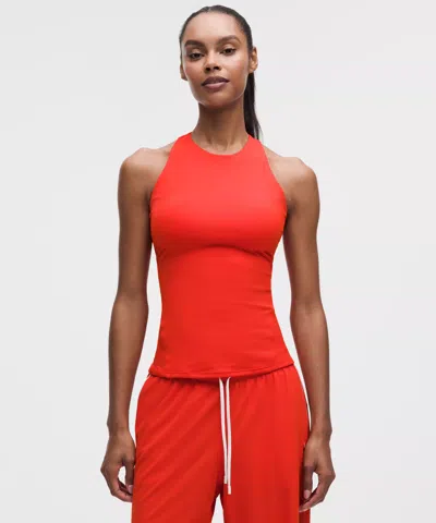 Lululemon Racerback High-neck Tennis Tank Top In Red