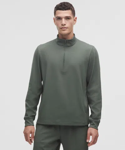 Lululemon Reflective Knit Running Half Zip In Green