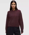 Lululemon Relaxed Cashmere Hoodie In Burgundy