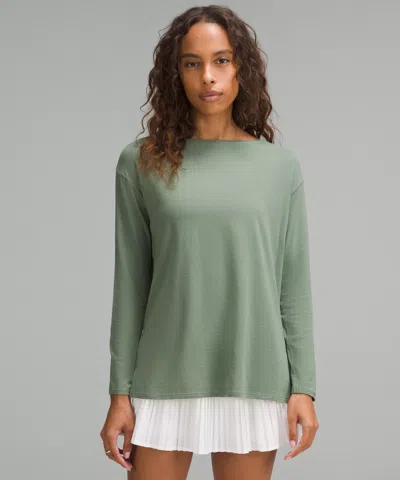 Lululemon Relaxed-fit Boatneck Long-sleeve Shirt