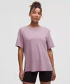 Lululemon Relaxed-fit Boatneck T-shirt In Purple