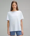 Lululemon Relaxed-fit Boatneck T-shirt In Blue