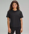 Lululemon Relaxed-fit Cotton Jersey T-shirt In Black