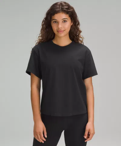 Lululemon Relaxed-fit Cotton Jersey T-shirt In Black