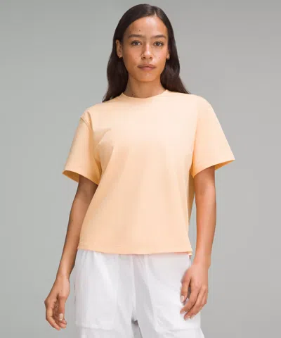 Lululemon Relaxed-fit Cotton Jersey T-shirt In Pink