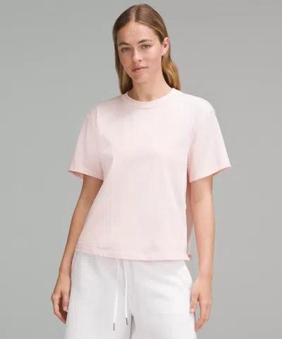 Lululemon Relaxed-fit Cotton Jersey T-shirt In Pink