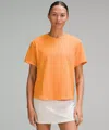 Lululemon Relaxed-fit Cotton Jersey T-shirt In Orange