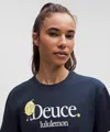 Lululemon Relaxed-fit Cotton Jersey T-shirt In Blue