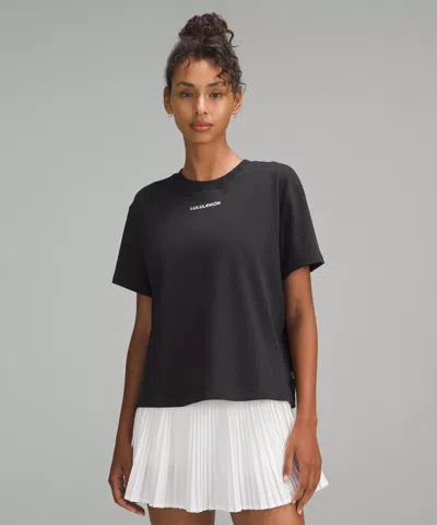 Lululemon Relaxed-fit Cotton Jersey T-shirt Graphic In Black