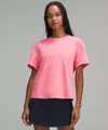 Lululemon Relaxed-fit Cotton Jersey T-shirt Graphic In Pink