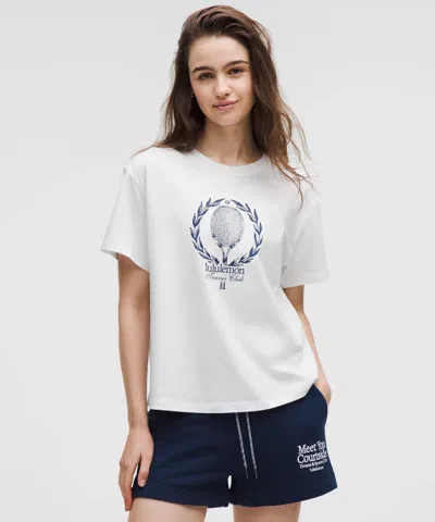 Lululemon Relaxed-fit Cotton T-shirt In White