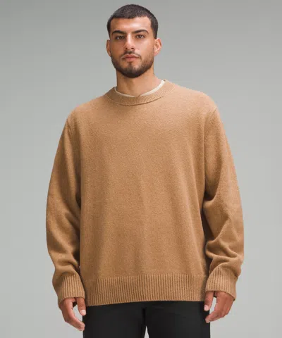Lululemon Relaxed-fit Knit Sweater In Brown